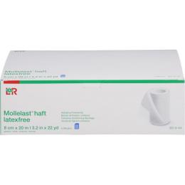 MOLLELAST haft Binden latexfrei 8 cmx20 m blau 6 St.