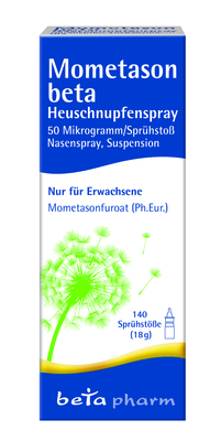 MOMETASON beta Heuschnupfenspray 50g/Sp.140 Sp.St 18 g