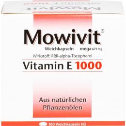 MOWIVIT Vitamin E 1000 Kapseln 100 St.