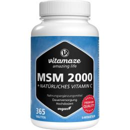 MSM 2000+Vitamin C Acerola Extrakt Tabletten 365 St.