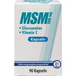 MSM 500 mg+Glucosamine Kapseln 90 St. (62 g)
