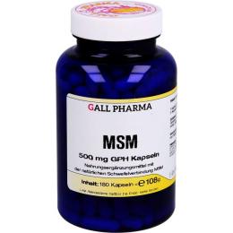 MSM 500 mg GPH Kapseln 180 St. (108 g)