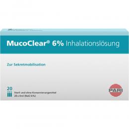Ein aktuelles Angebot für MucoClear 6% NaCl Inhalationslösung 20 X 4 ml Inhalationslösung Einreiben & Inhalieren - jetzt kaufen, Marke Pari GmbH.