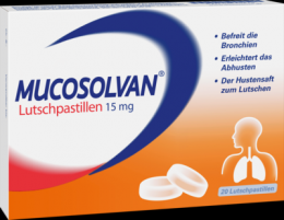 MUCOSOLVAN Lutschpastillen 15 mg 20 St