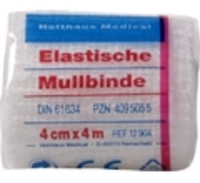 MULLBINDEN elastisch 4 cmx4 m 1 St