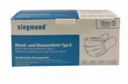 MUND- UND NASEN MASKE MIT GUMMIBAND 50 St