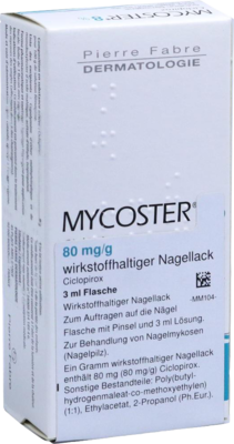MYCOSTER 80 mg/g wirkstoffhaltiger Nagellack 3 ml