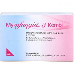 MYKOFUNGIN 3 Kombi 200 mg Vaginaltab.+10 mg/g Cre. 1 P