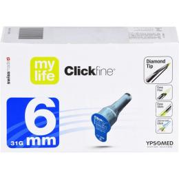 MYLIFE Clickfine Pen-Nadeln 31 G 6 mm Diamond Tip 100 St.