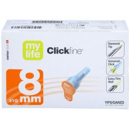 MYLIFE Clickfine Pen-Nadeln 31 G 8 mm Diamond Tip 100 St.