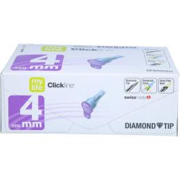 MYLIFE Clickfine Pen-Nadeln 32 G 4 mm Diamond Tip 100 St.
