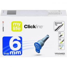 MYLIFE Clickfine Pen-Nadeln 6 mm 31 G 100 St.