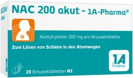 NAC 200 akut-1A Pharma Brausetabletten 20 St Brausetabletten