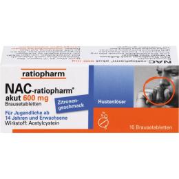 NAC-ratiopharm akut 600 mg Hustenlöser Brausetabl. 10 St.