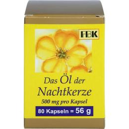 NACHTKERZE ÖL Kapseln 500 mg 80 St.