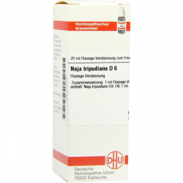 NAJA TRIPUDIANS D 6 Dilution 20 ml