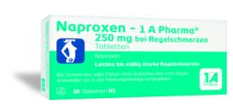 NAPROXEN-1A Pharma 250 mg b.Regelschmerzen Tabl. 30 St