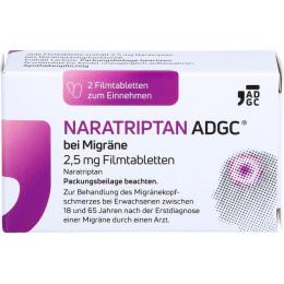 NARATRIPTAN ADGC bei Migräne 2,5 mg Filmtabletten 2 St.
