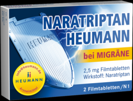 NARATRIPTAN Heumann bei Migrne 2,5 mg Filmtabl. 2 St