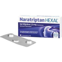 NARATRIPTAN HEXAL bei Migräne 2,5 mg Filmtabletten 2 St.