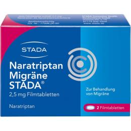 NARATRIPTAN Migräne STADA 2,5 mg Filmtabletten 2 St.