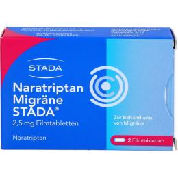 NARATRIPTAN Migräne STADA 2,5 mg Filmtabletten 2 St.