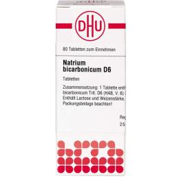 NATRIUM BICARBONICUM D 6 Tabletten 80 St.