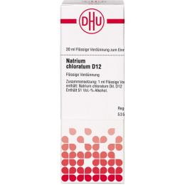 NATRIUM CHLORATUM D 12 Dilution 20 ml