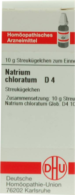 NATRIUM CHLORATUM D 4 Globuli 10 g
