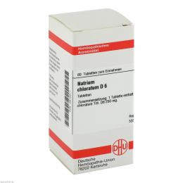 Ein aktuelles Angebot für Natrium Chloratum D 6 80 St Tabletten Naturheilmittel - jetzt kaufen, Marke DHU-Arzneimittel GmbH & Co. KG.