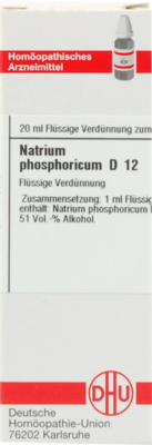 NATRIUM PHOSPHORICUM D 12 Dilution 20 ml