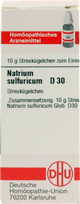 NATRIUM SULFURICUM D 30 Globuli 10 g
