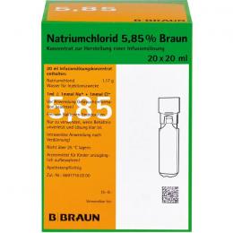 NATRIUMCHLORID 5,85% Braun MPC Infusionslsg.-Konz. 400 ml