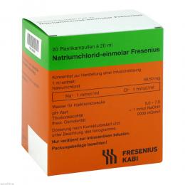 NATRIUMCHLORID-einmol.Fresenius PE-Amp.Inf.-L.-K. 20 X 20 ml Infusionslösungskonzentrat