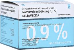 NATRIUMCHLORID-Lösung 0,9% Deltamedica Luer-Lo Pl. 20 X 5 ml Injektionslösung