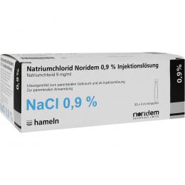 NATRIUMCHLORID Noridem 0,9% Inj.-Lösung Amp. 50 X 5 ml Injektionslösung