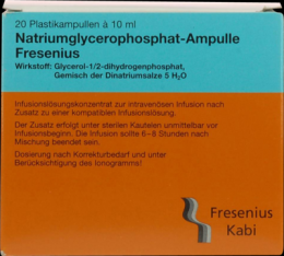 NATRIUMGLYCEROPHOSPHAT Ampulle Infusionslsg.-Konz. 20X10 ml