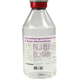 NATRIUMHYDROGENCARBONAT B.Braun 8,4% Glas 250 ml Infusionslösung