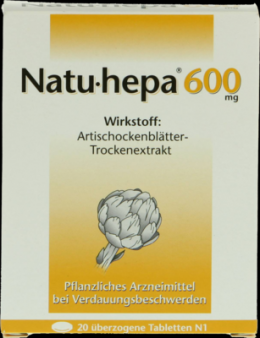 NATU HEPA 600 mg berzogene Tabletten 20 St