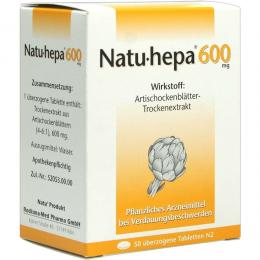 Ein aktuelles Angebot für Natu-hepa 600mg 50 St Überzogene Tabletten Verstopfung - jetzt kaufen, Marke Rodisma-Med Pharma GmbH.