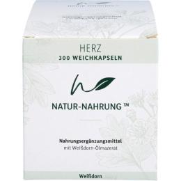 NATUR-NAHRUNG Herz Weißdorn Weichkapseln 300 St.