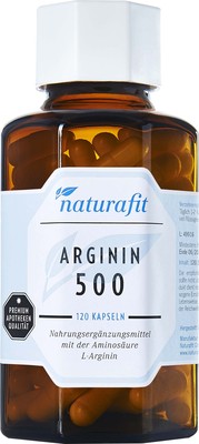 NATURAFIT Arginin 500 Kapseln 86.4 g