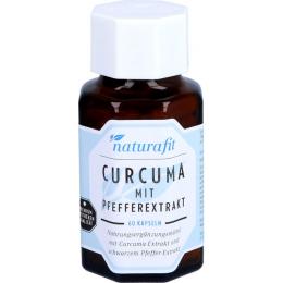 NATURAFIT Curcuma mit Pfeffer Kapseln 60 St. (37,4 g)
