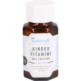 NATURAFIT Kindervitamine m.Calcium Lutschtabletten 40 St. (80 g)