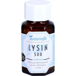 NATURAFIT Lysin 500 Kapseln 60 St. (44,9 g)