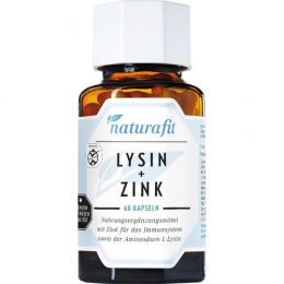 NATURAFIT Lysin+Zink Kapseln 60 St. (42,6 g)