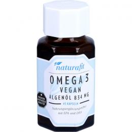 NATURAFIT Omega-3 vegan Algenöl 834 mg Kapseln 45 St.