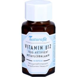 NATURAFIT Vitamin B12 1000 µg aktiviert Kapseln 90 St. (24,8 g)