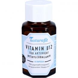 NATURAFIT Vitamin B12 500 µg aktiviert Kapseln 90 St.
