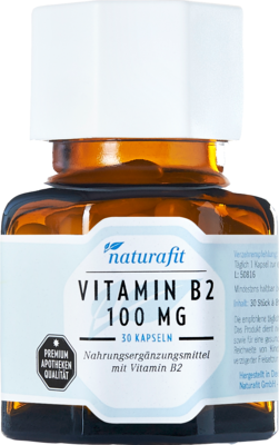 NATURAFIT Vitamin B2 100 mg Kapseln 8.2 g